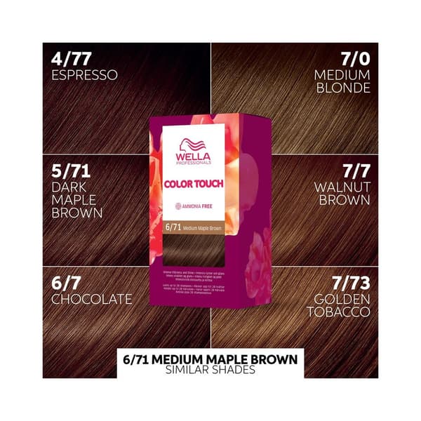 Wella Color Touch Deep Browns 6/71 Medium Maple Brown