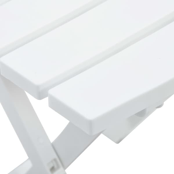 Hopfällbart trädgårdsbord 44,5x38,5x50 cm vit