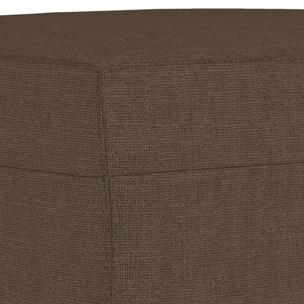 Fotpall brun 70x55x41 cm tyg