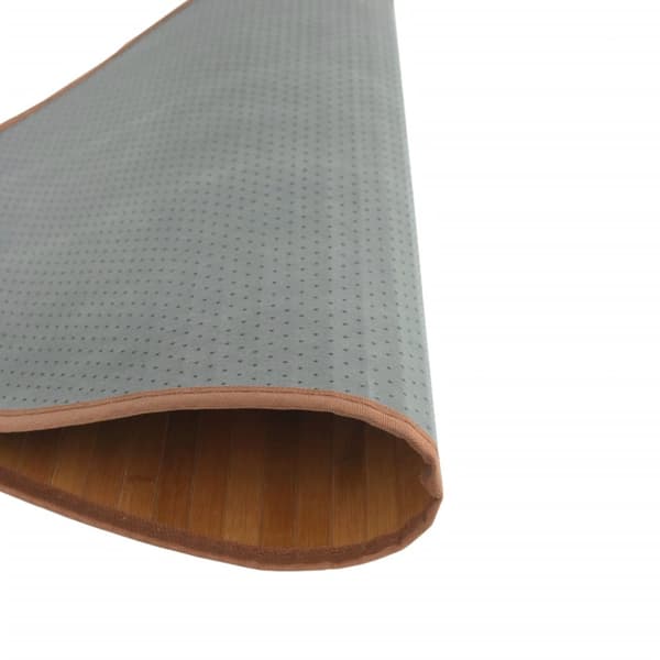 Matta rund natur 100 cm bambu
