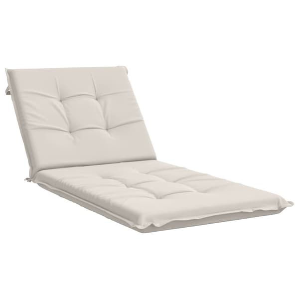 Solstol Kudde GEMERT 100% Polyester Vit 190 x 90 x 9 cm