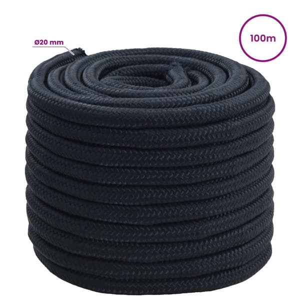 Mångsidigt bruksrep 20 mm 100 m Kungsblå Polyester
