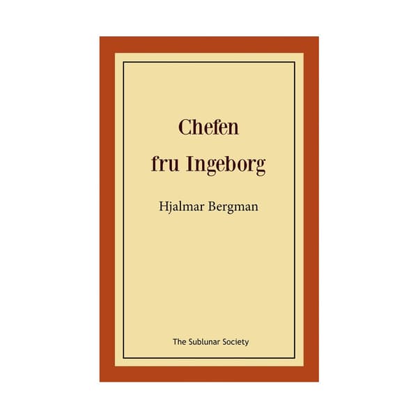 Chefen fru Ingeborg (häftad)