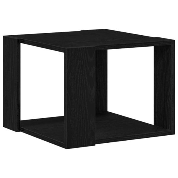 Soffbord svart ek 40x40x30 cm konstruerat trä