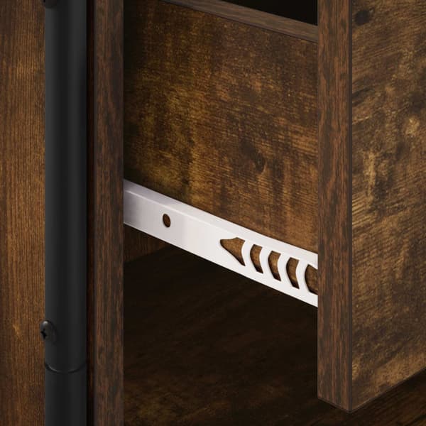 Sideboard Rökt ek 97 x 33 x 81 cm Konstruerat trä
