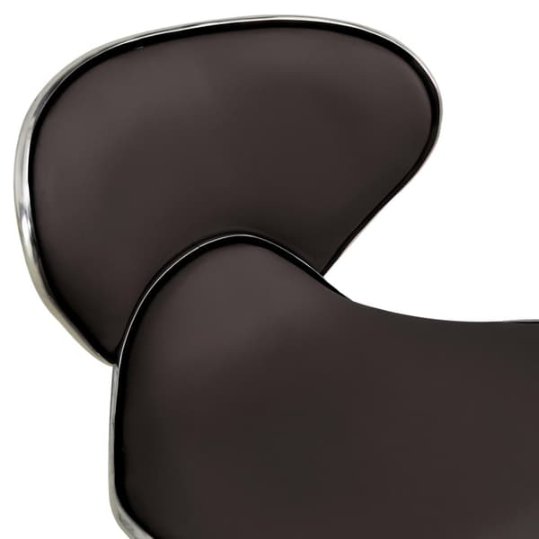 Kontorsstol brun konstläder