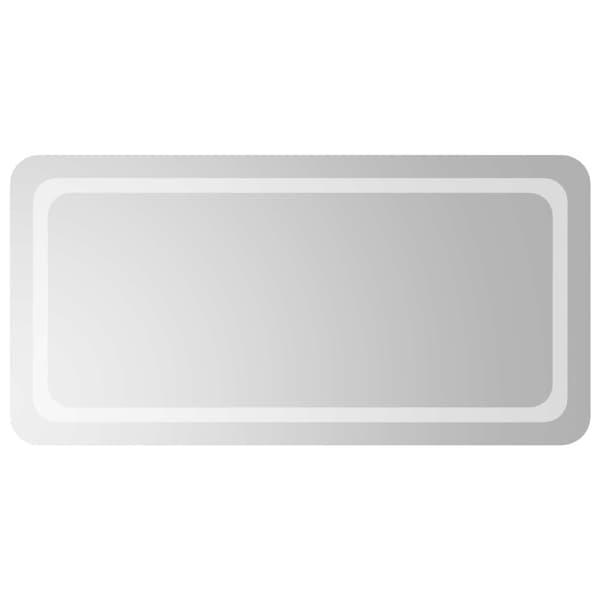 LED Badrumsspegel Transparent 100 x 50 cm härdat glas