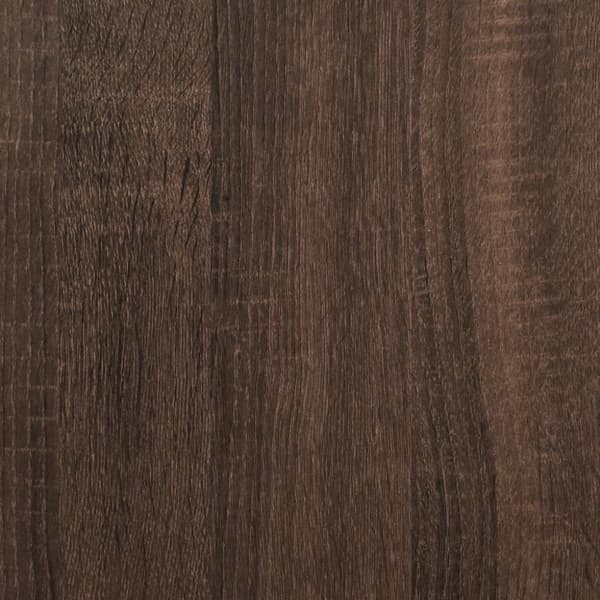 Sängram brun ek 75x190 cm konstruerad trä