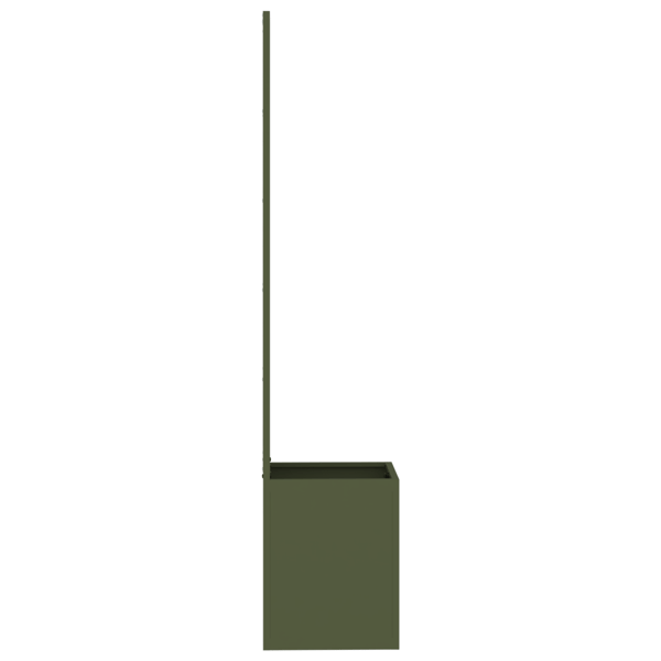 Trädgårds integritetsskärm Olivgrön 32 x 150 cm Kallvalsat stål