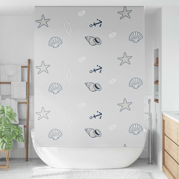 Rullgardin för dusch 150x240 cm tyg bredd 146 cm