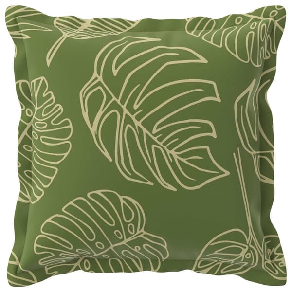 Kuddöverdrag 2 st HOUTEN Bladdesign 30 x 30 cm Polyester