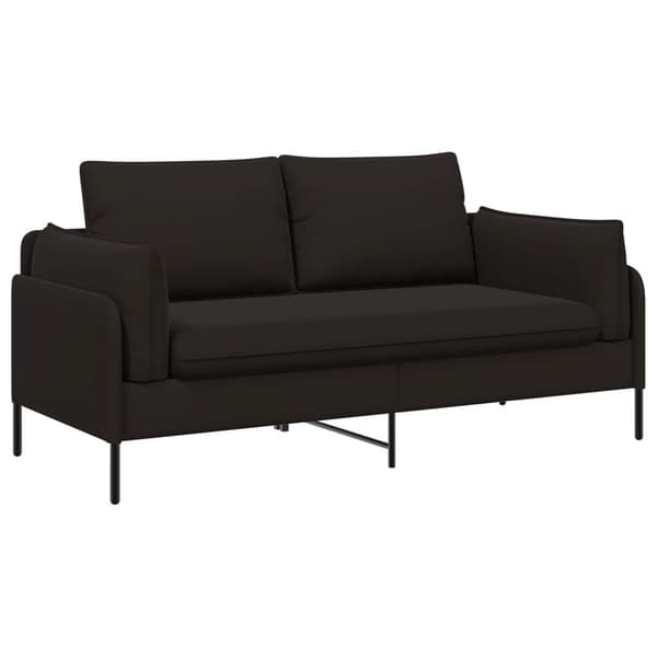 2-sits soffa 2-sits Svart 188 x 81 x 89 cm Sammet