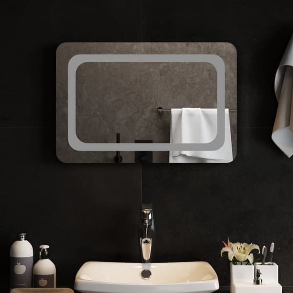 Badrumsspegel LED 60x40 cm