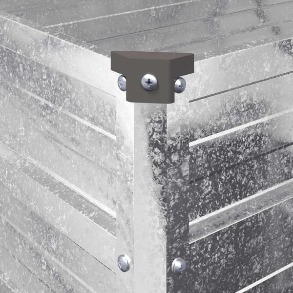 Höjd Trädgårdsbädd Silver 160 x 40 x 55 cm galvaniserad