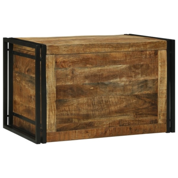 Förvaringslåda 80x50x50 cm Solid Grovt Mangoträ