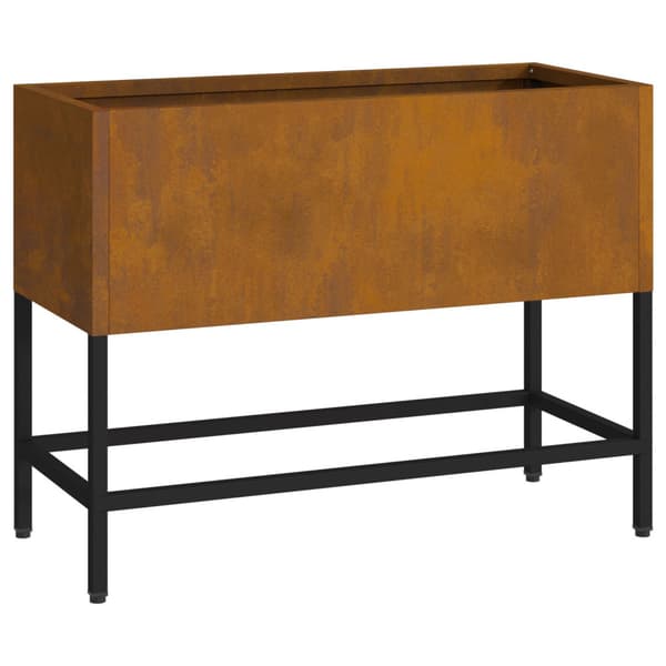 Höjdträdgårdsplanterare Rostig 60 x 26 x 45 cm
