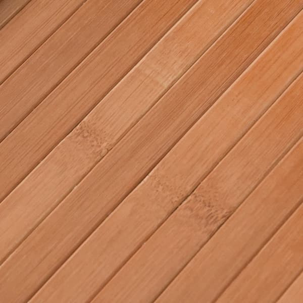 Matta rund natur 80 cm bambu