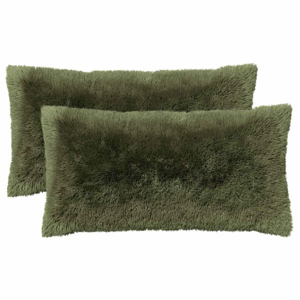 Kudde med kudde HEERLEN 2 st Grön PV Fleece