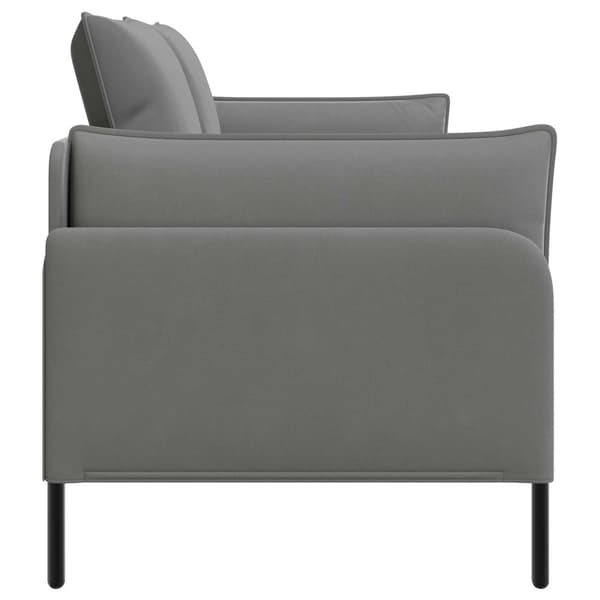 2-sits soffa 2-sits Mörkgrå 188 x 81 x 89 cm Sammet