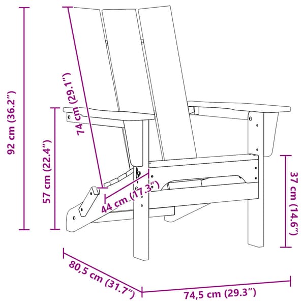 Trädgård Stol 2 pcs Ljusgrå 80,5 x 74,5 x 92 cm polyeten