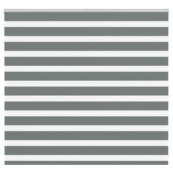 Rullgardin zebra mörkgrå 155x100 cm tyg bredd 150,9cm polyester