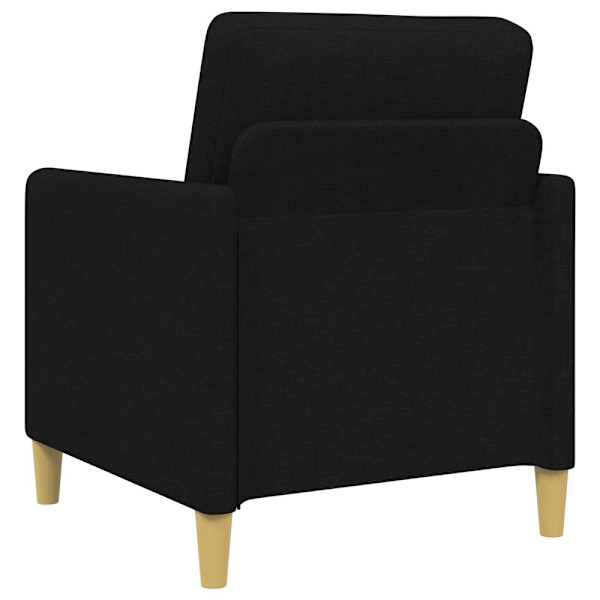 Soffgrupp med förvaring 2 pcs Svart Polyester