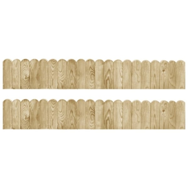 Rabattkant 2 st 120 cm impregnerad furu