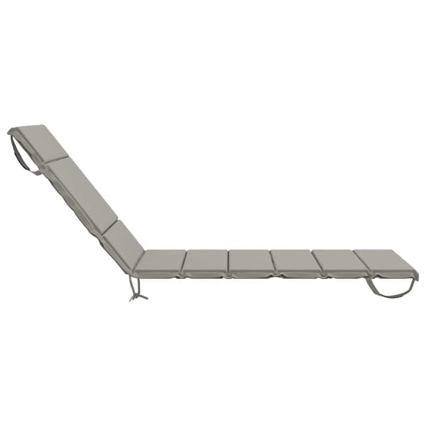 Solstol Kudde GEMERT 100% Polyester Grå 200 x 80 x 3 cm