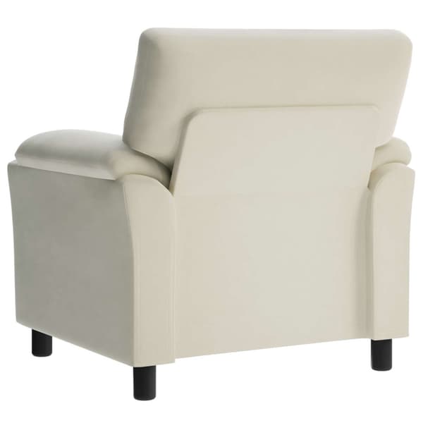Soffa Gräddvit 94 x 85 x 93 cm Sammet