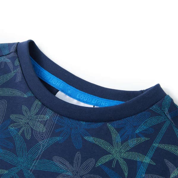 T-shirt för barn marinblå 104