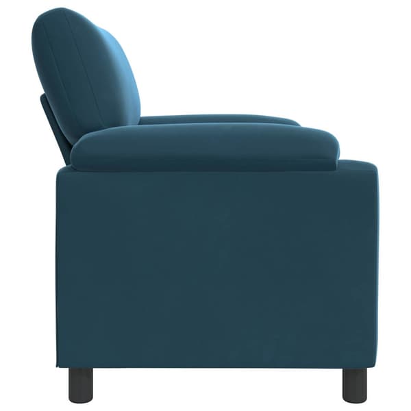 Soffa Blå 94 x 85 x 93 cm Sammet