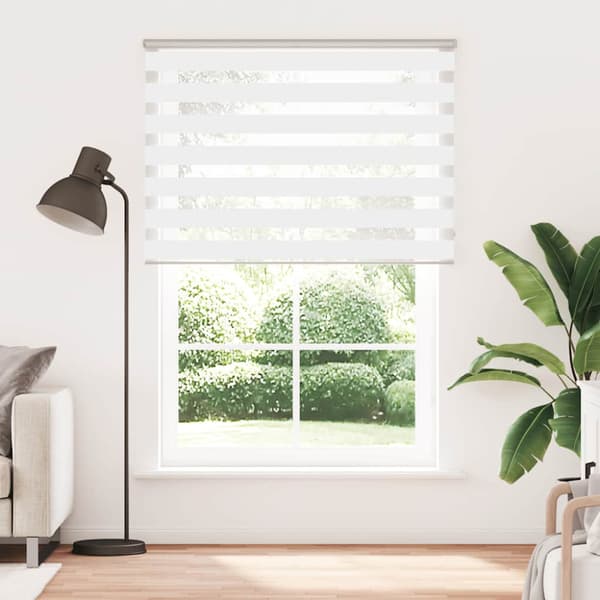 Rullgardin zebra vit 165x200 cm tyg bredd 160,9 cm polyester