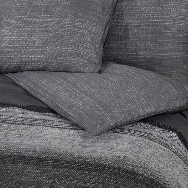 Bäddset mörkgrå 260x220 cm bomull
