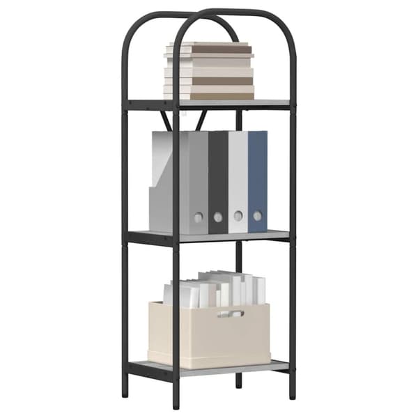 Hyllsystem Grå Sonoma 40 x 30 x 109 cm Konstruerat trä