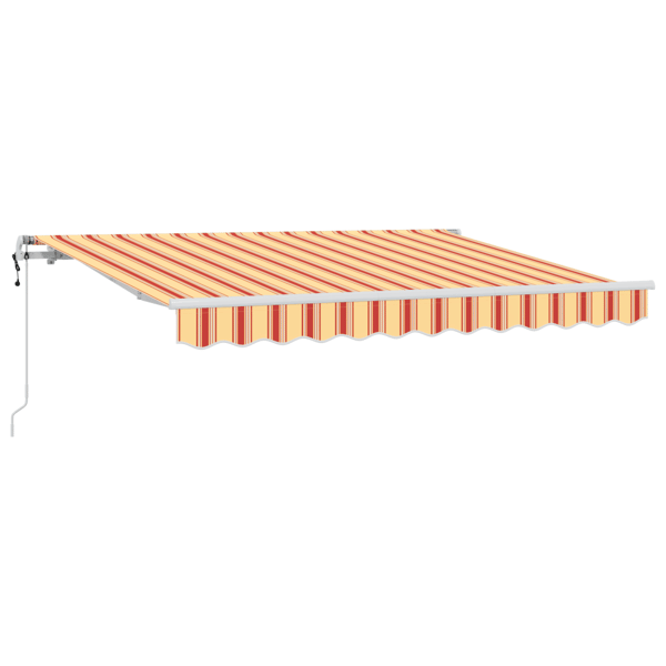 Utfällbar markis Gul 350 x 200 cm tyg