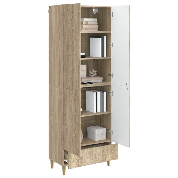 Skåpset 2 pcs Sonoma-ek Konstruerat trä