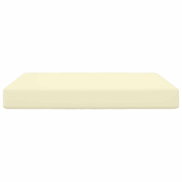 Utomhus Soffa Kudde Kräm 80 x 80 x 8 cm Polyester