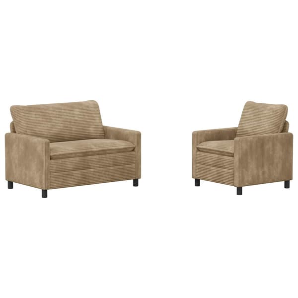 Soffset 2 pcs Taupe Polyester