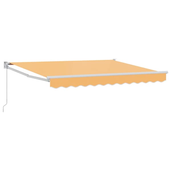 Utdragbar markis Sand 3 x 2 m Polyester och aluminium