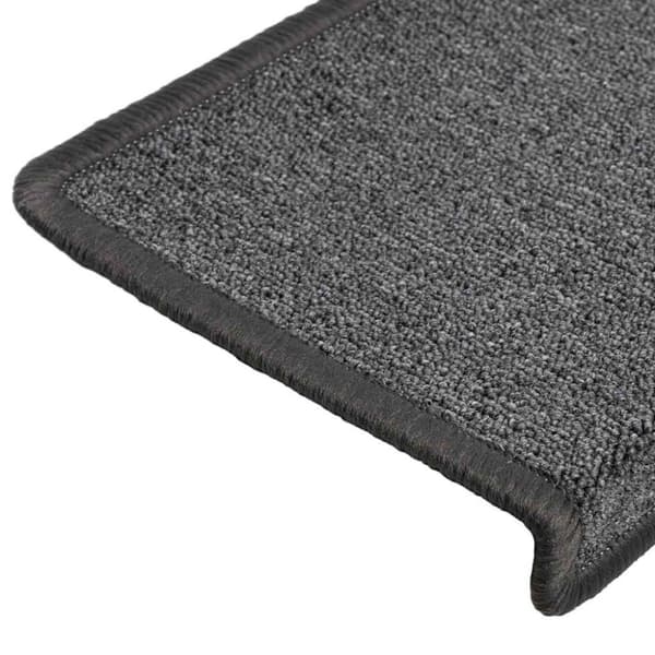 Trappmattor 30 st 65x21x4 cm mörkgrå rektangulär kant