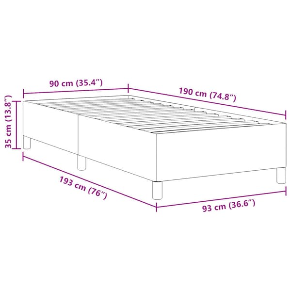 Bäddfjäder Gräddvit 90 x 190 cm Kordread tyg