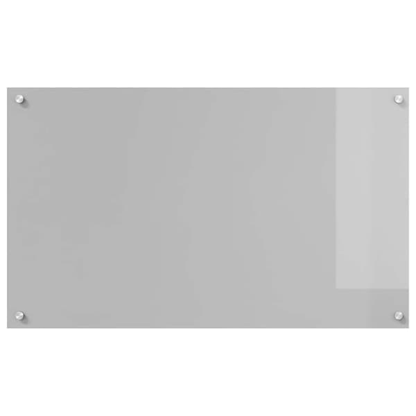 Köksskydd 2 pcs Ljusgrå 100 x 60 cm härdat glas