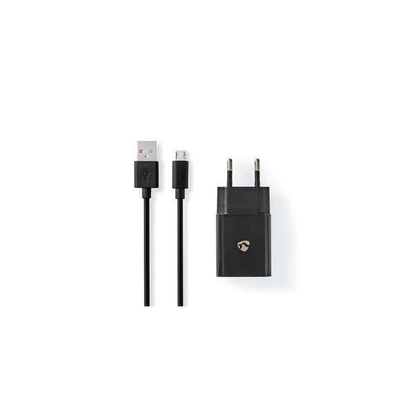 Laddare vägg NEDIS 2.1 A Micro-USB svart