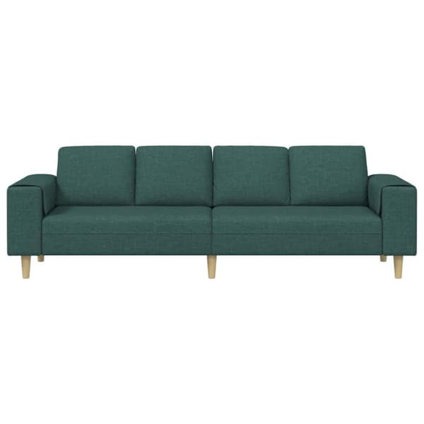 Vardagsrumsoffa Mörkgrön 250 x 77 x 76 cm Polyester