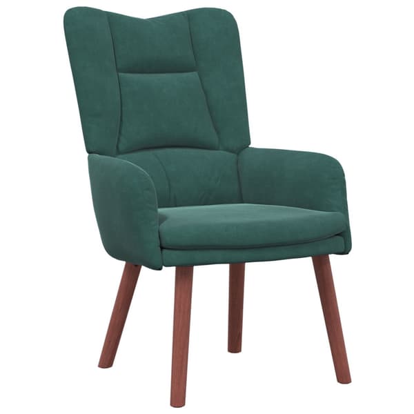 fåtölj Mörkgrön 63 x 67 x 94 cm Sammet