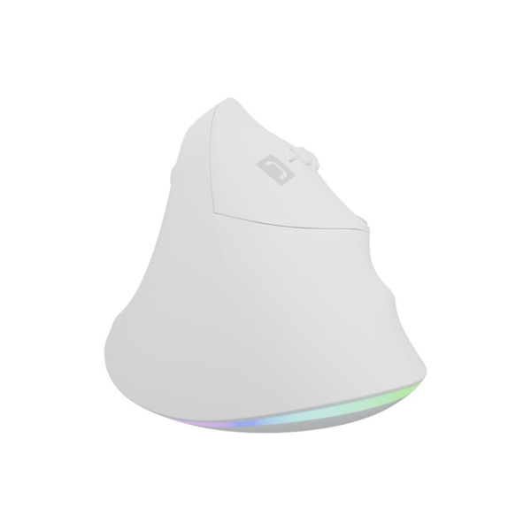 Natec CRAKE 2 PRO - vertikal mus - USB - vit