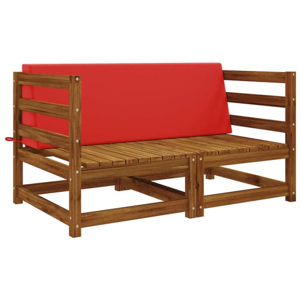 Ryggkudde SOEST 100% Polyester Röd 120 x 20 x 40 cm