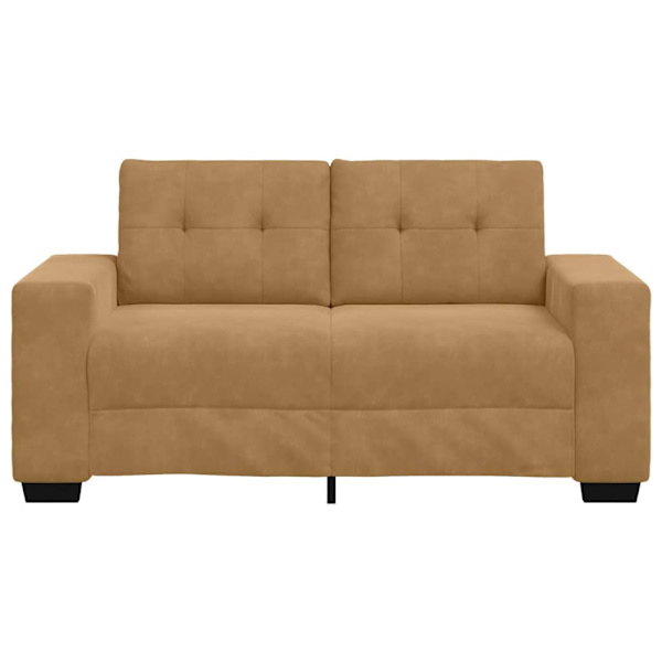 Tvåsitssoffa Brun 160 cm Sammet