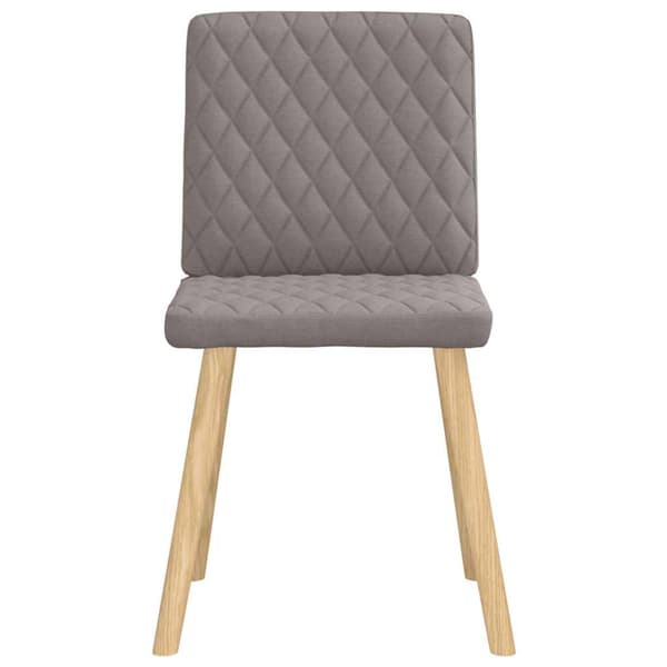Matstolar 4 st taupe tyg