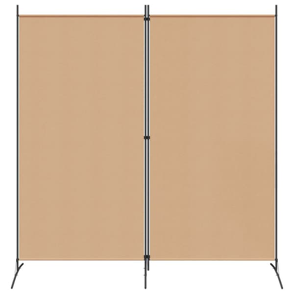 2-Panel Rumsavskiljare Beige 175 x 180 cm Tyg